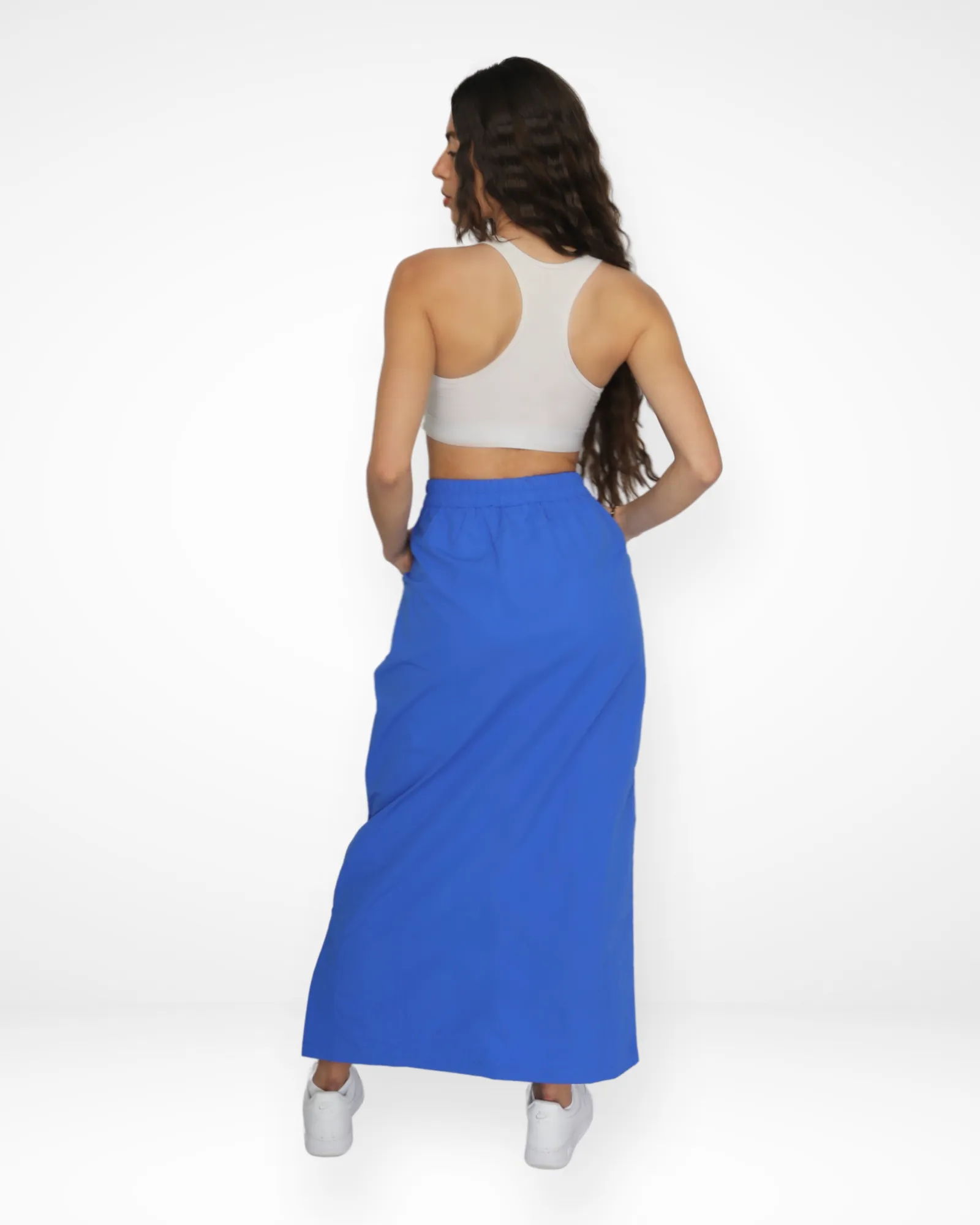 207 MAXI SPRAY SKIRT // COBALT BLUE