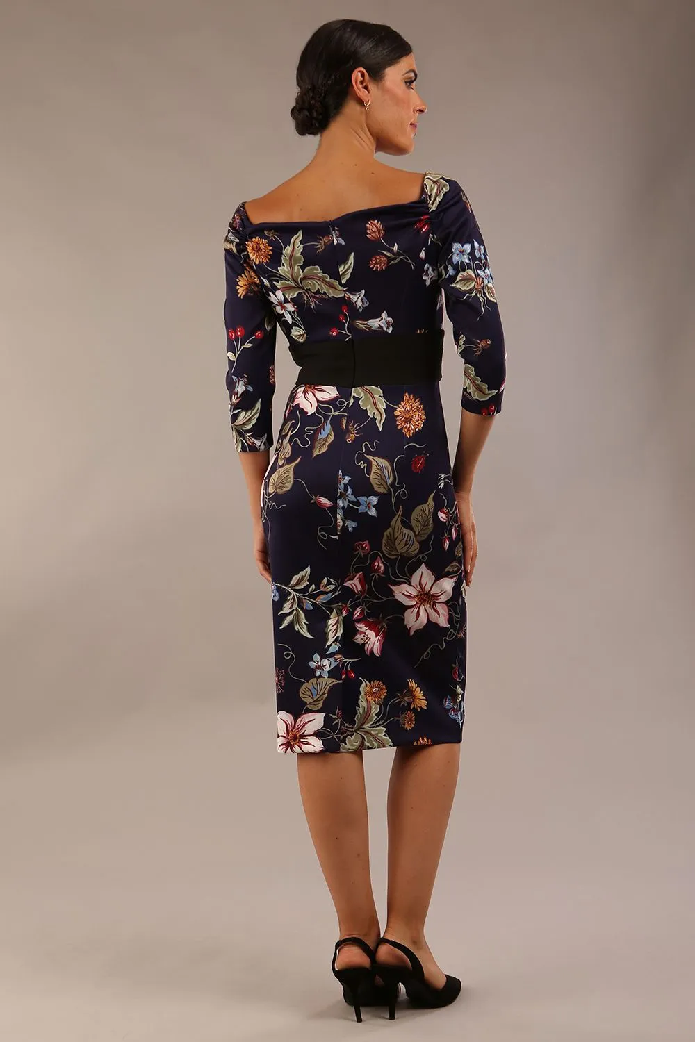 Alpa Wide Band Printed Dress