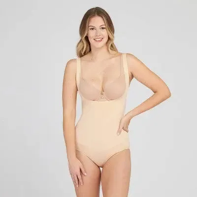 Assets by Spanx Women's Remarkable Results Open-Bust Brief Bodysuit