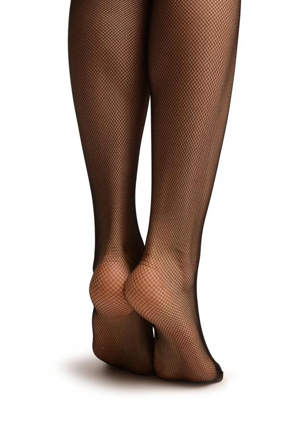 Black Luxurious Small Mesh Fishnet Tights