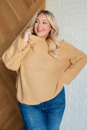 Cozy Knit Sweater in Wheat