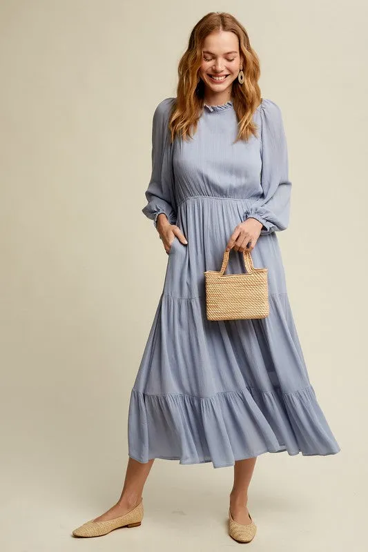 Feminine Boho Maxi Dress