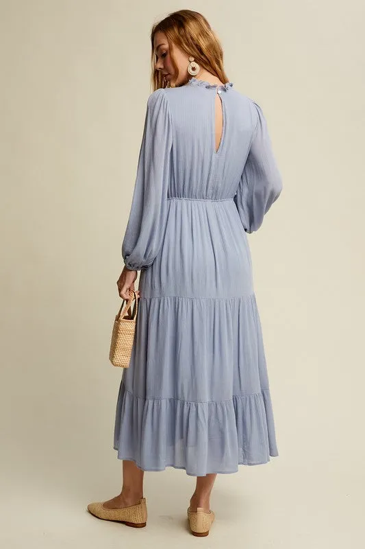 Feminine Boho Maxi Dress