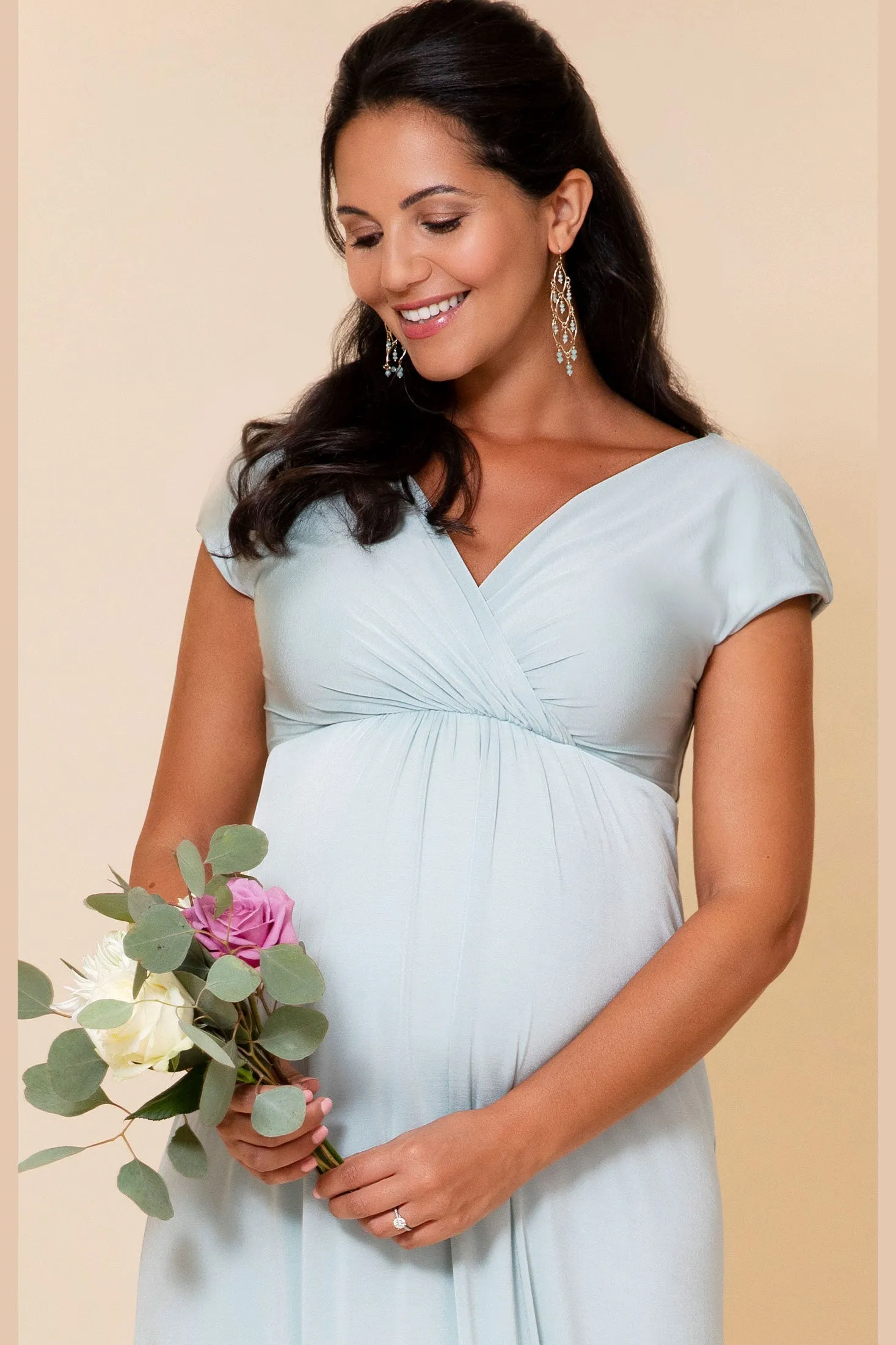 Francesca Maternity and Nursing Maxi in Mint