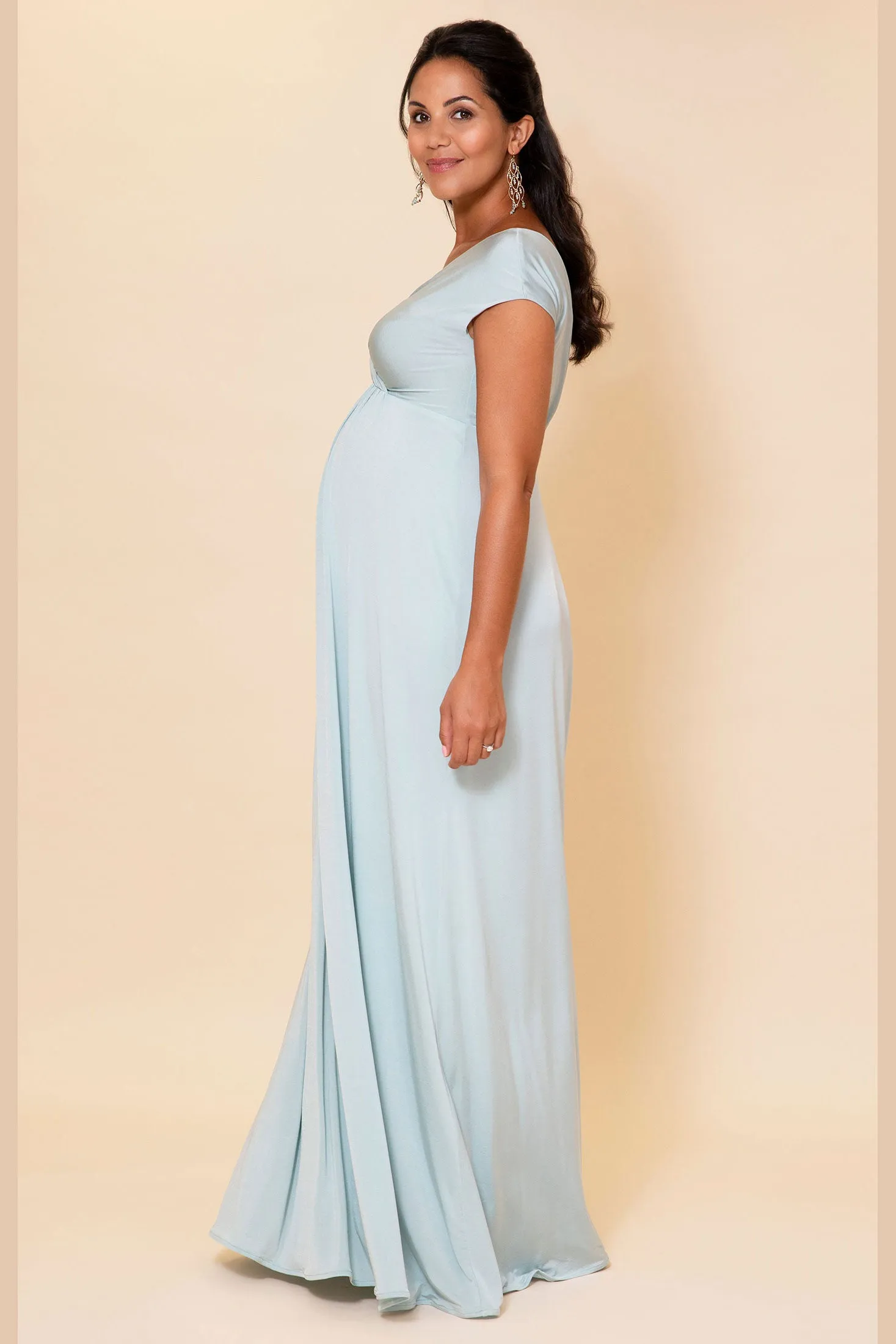 Francesca Maternity and Nursing Maxi in Mint