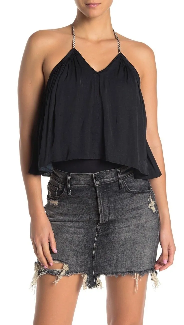 Free People Callie Bodysuit Black