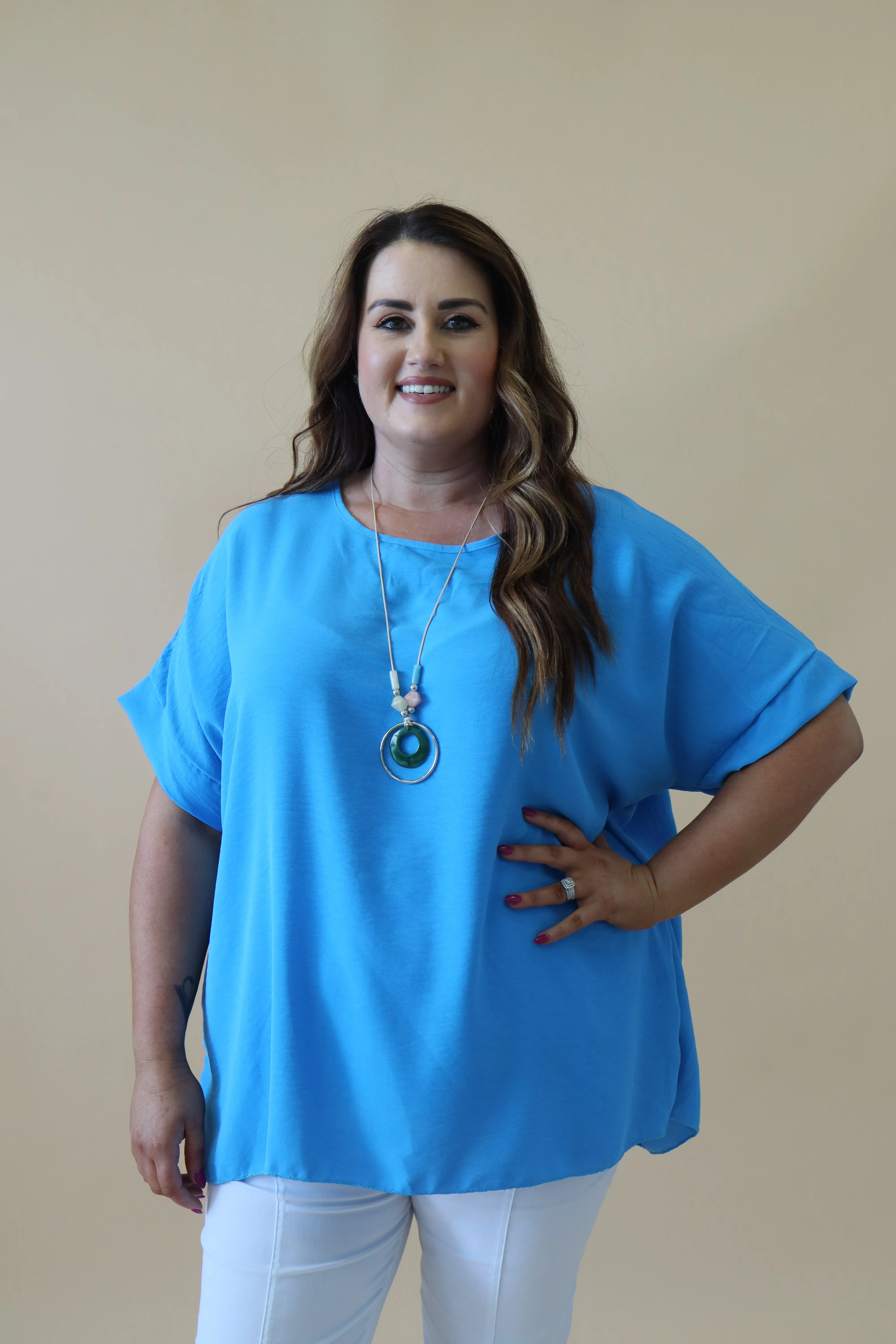 Freya Blouse in Turquoise