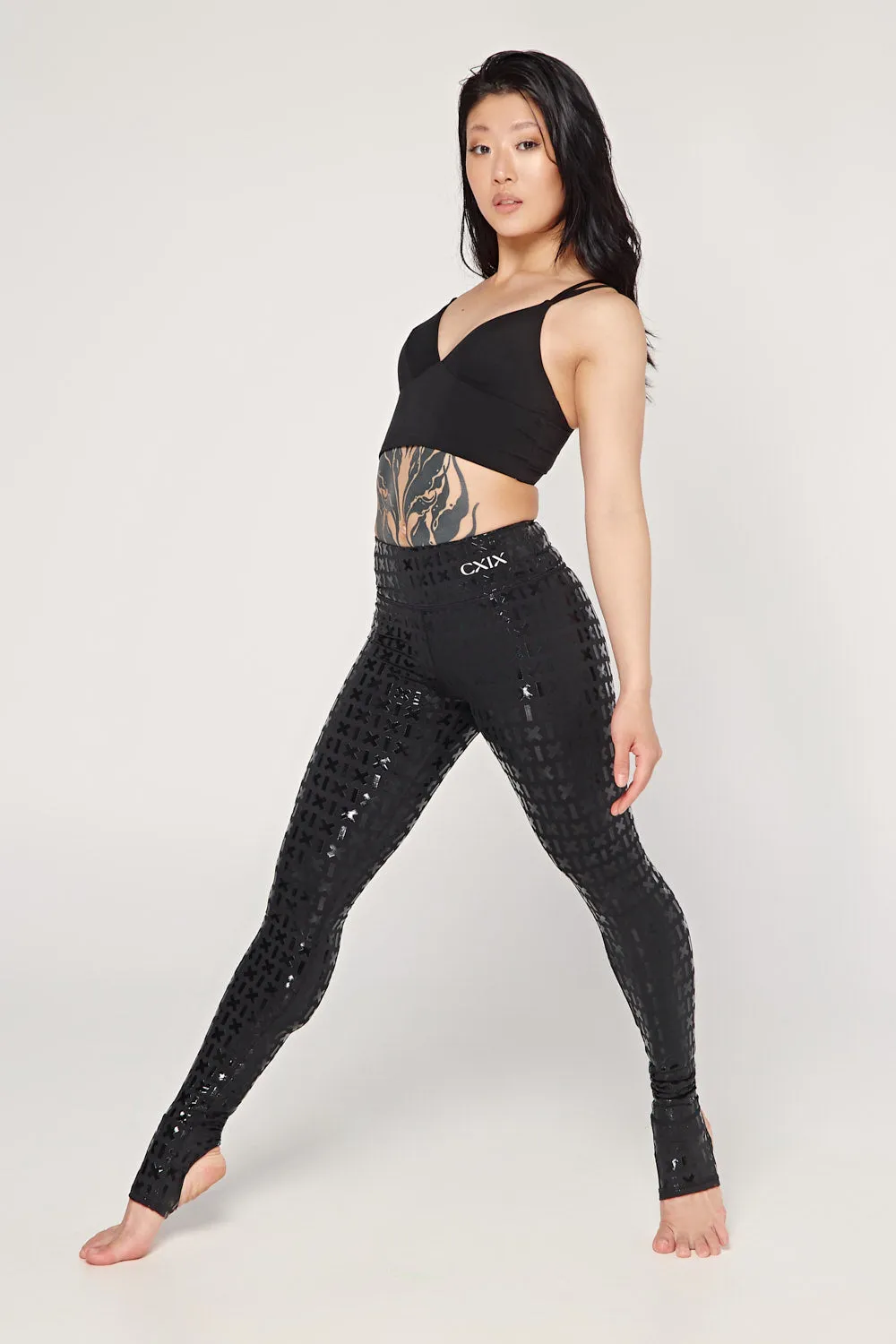 Gecko Grip™ Leggings: Black Waistband Grip