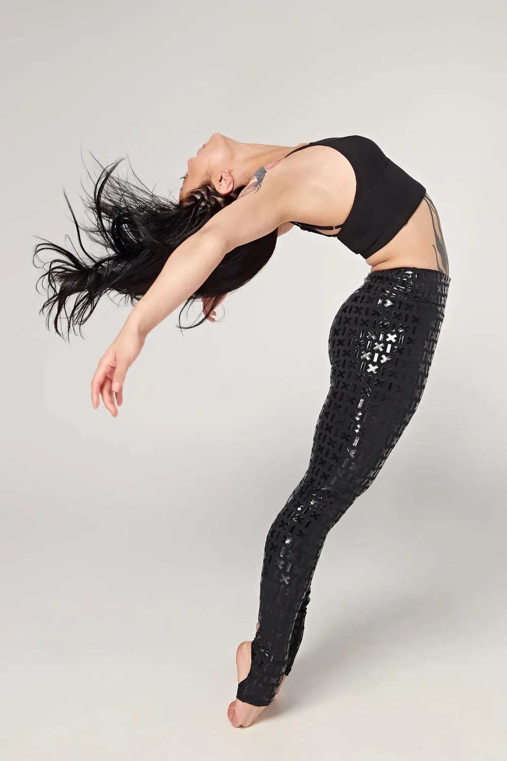 Gecko Grip™ Leggings: Black Waistband Grip