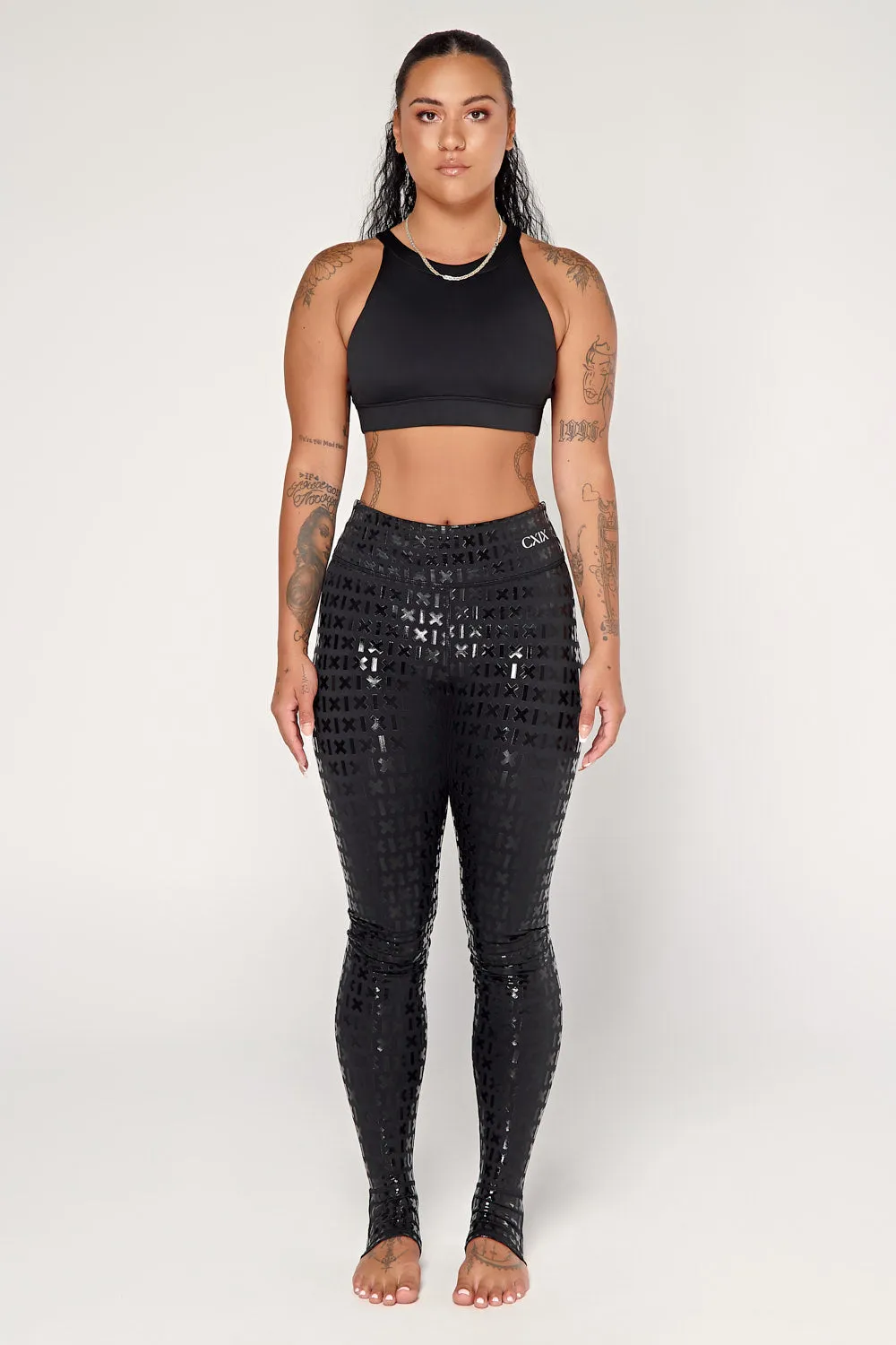 Gecko Grip™ Leggings: Black Waistband Grip