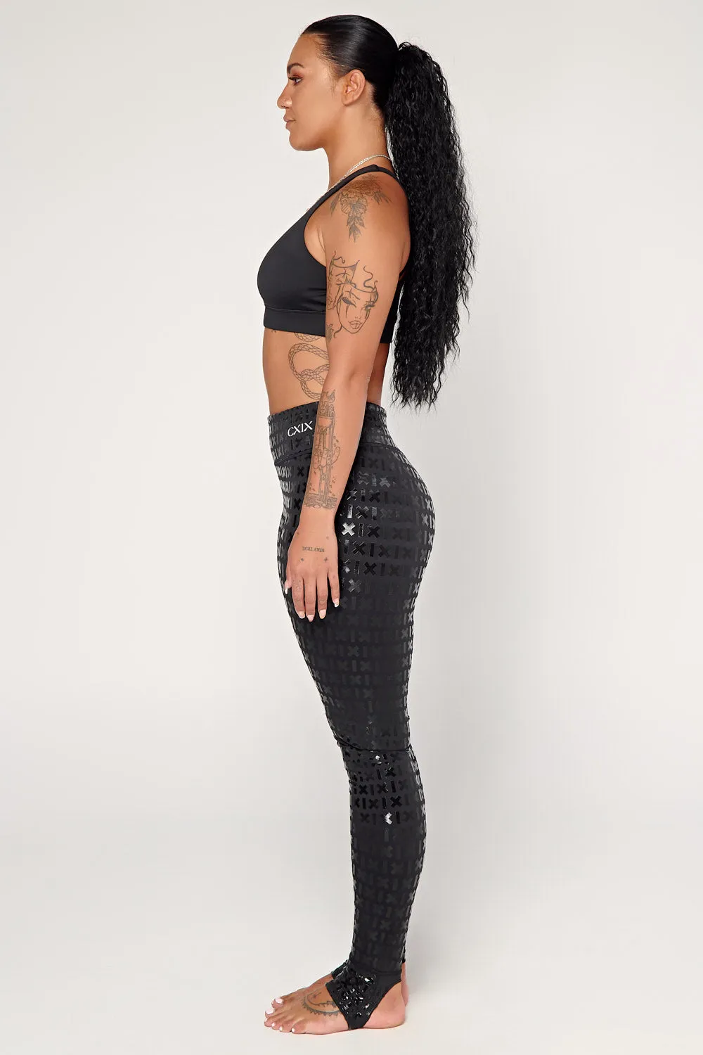 Gecko Grip™ Leggings: Black Waistband Grip