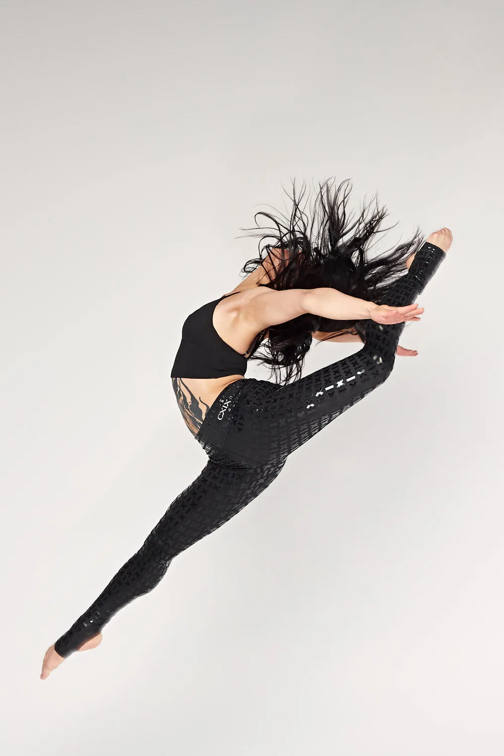 Gecko Grip™ Leggings: Black Waistband Grip