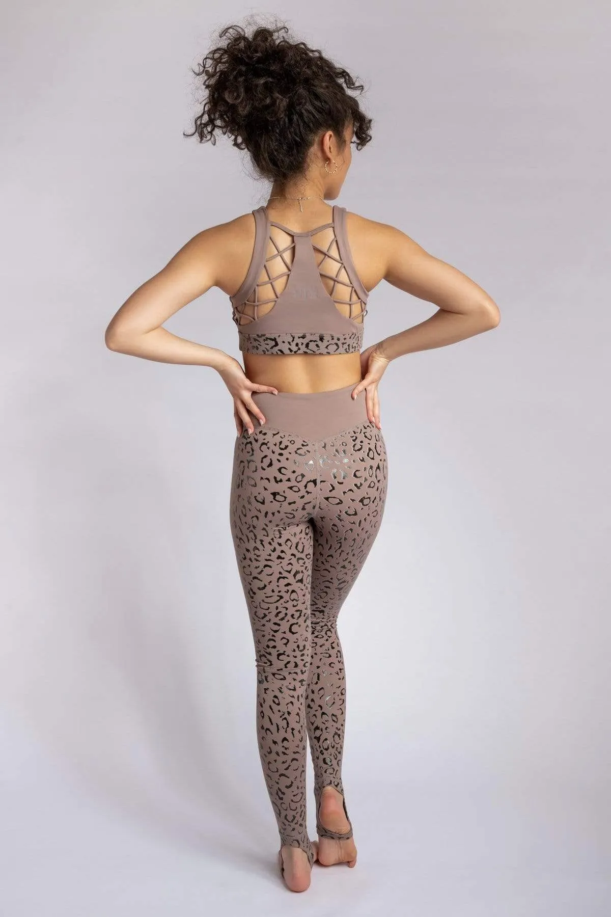 Gecko Grip™ Leggings: Dusky Leopard