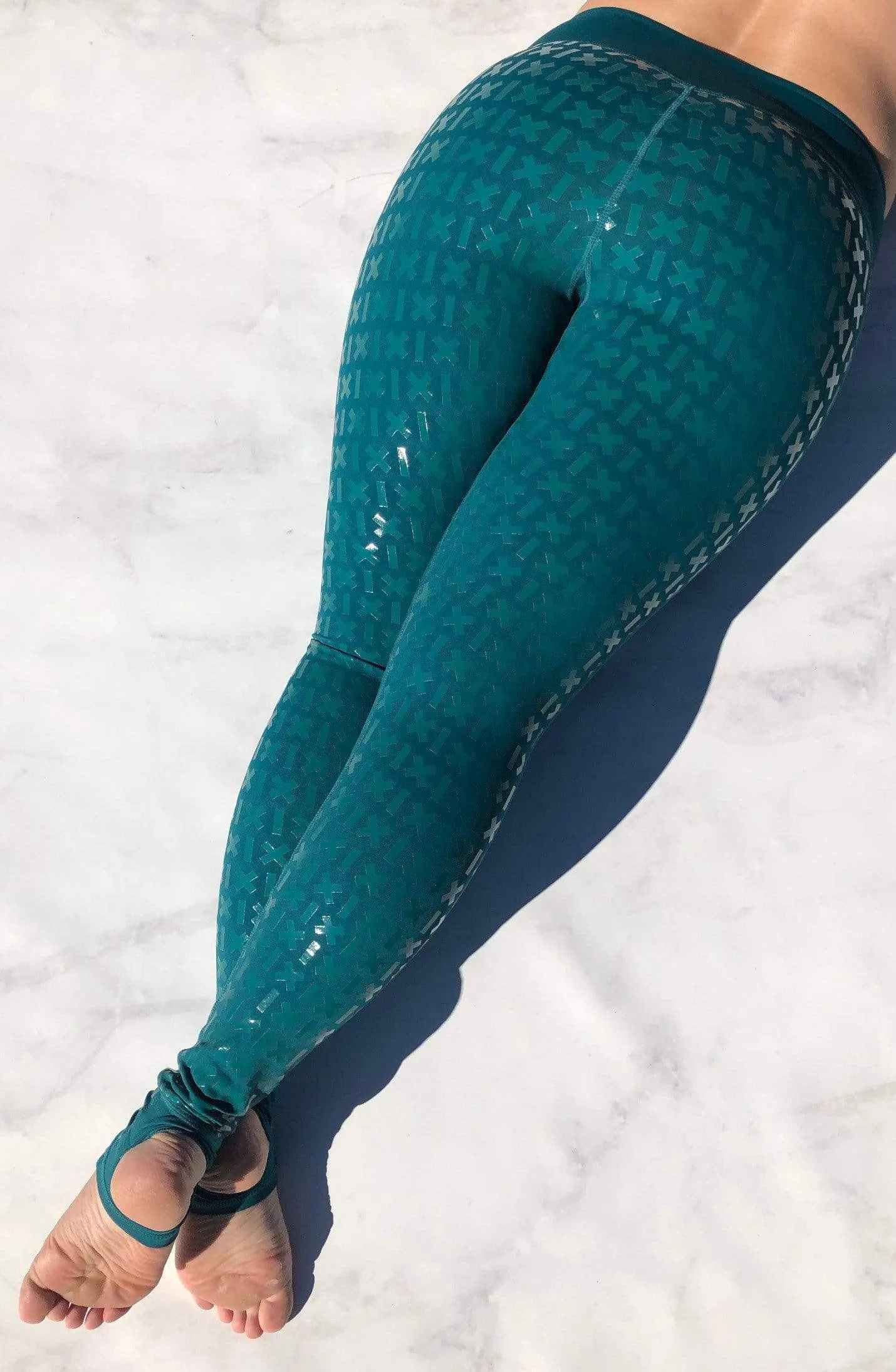 Gecko Grip™ Leggings: Teal