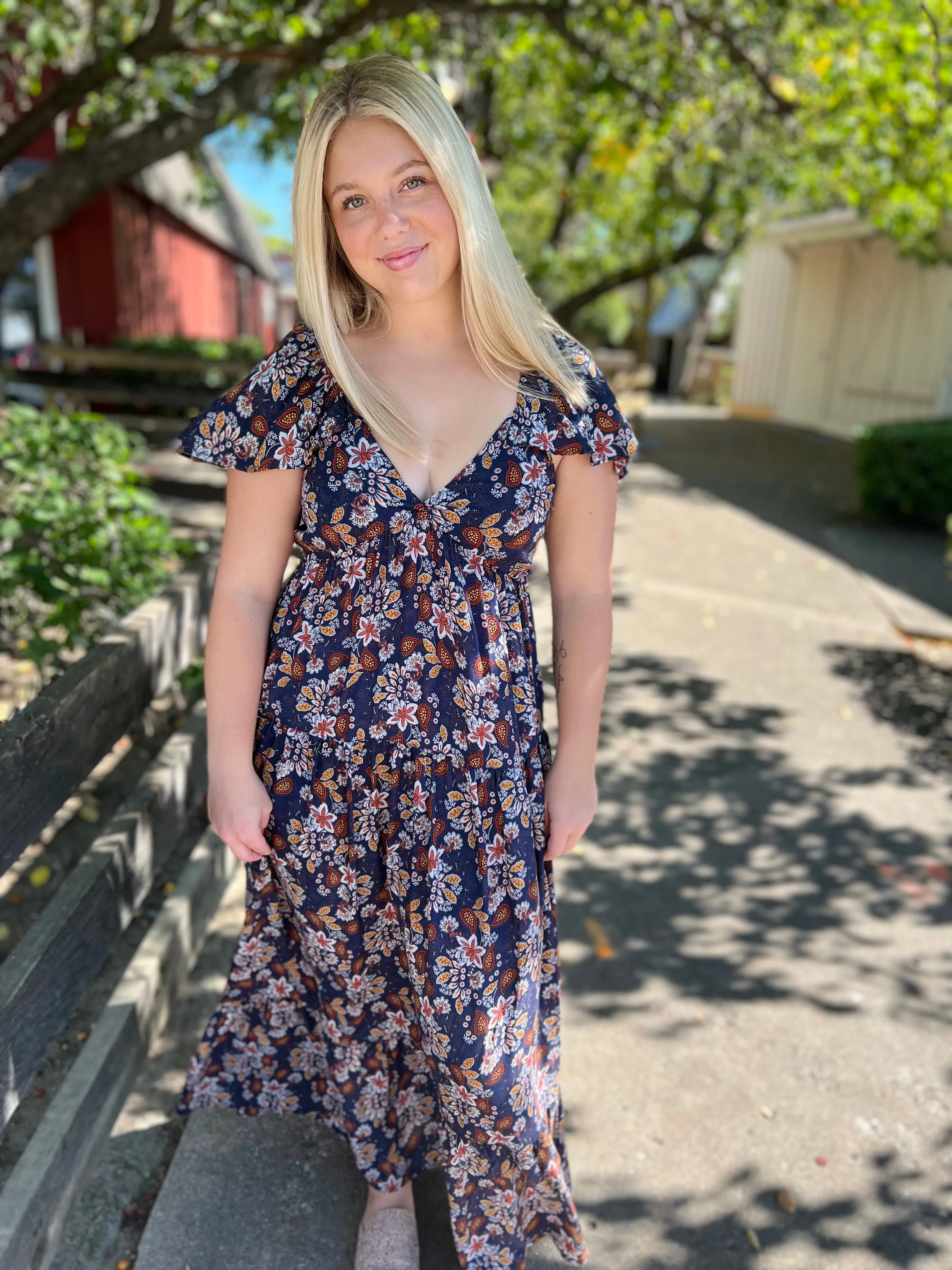 I'm The Tornado Floral Dress