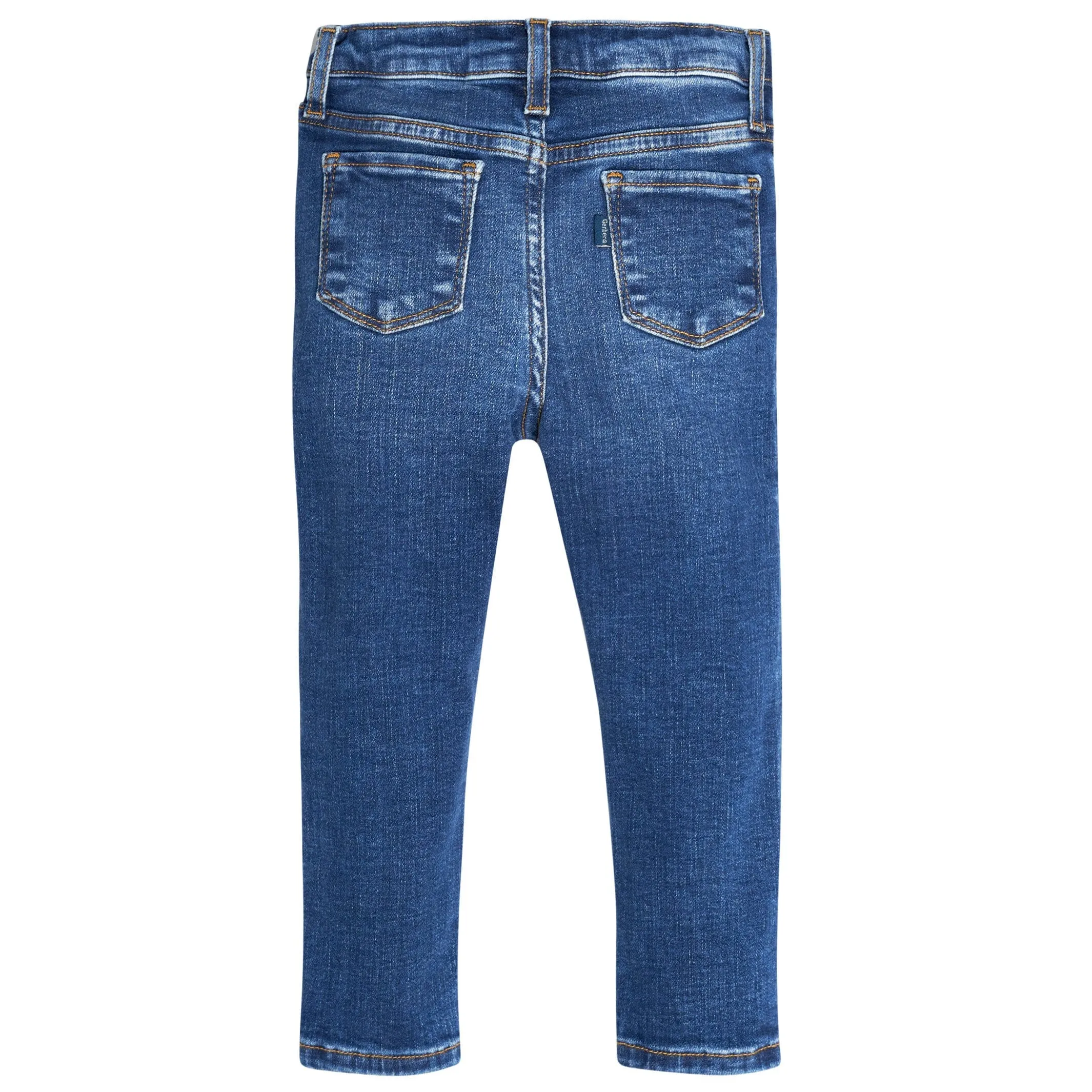 Infant and Toddler Neutral Denim Skinny Jeans