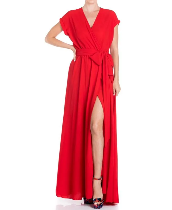 Jasmine Meghan Los Angeles Women's Maxi Dress, Cherry