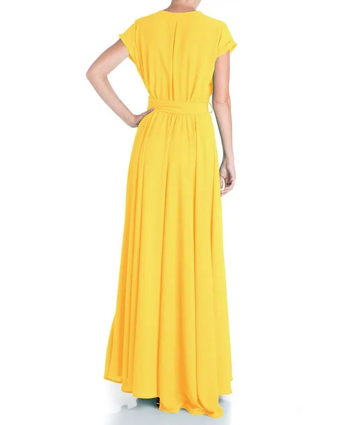 Jasmine Meghan Los Angeles Women's Maxi Dress, Yellow