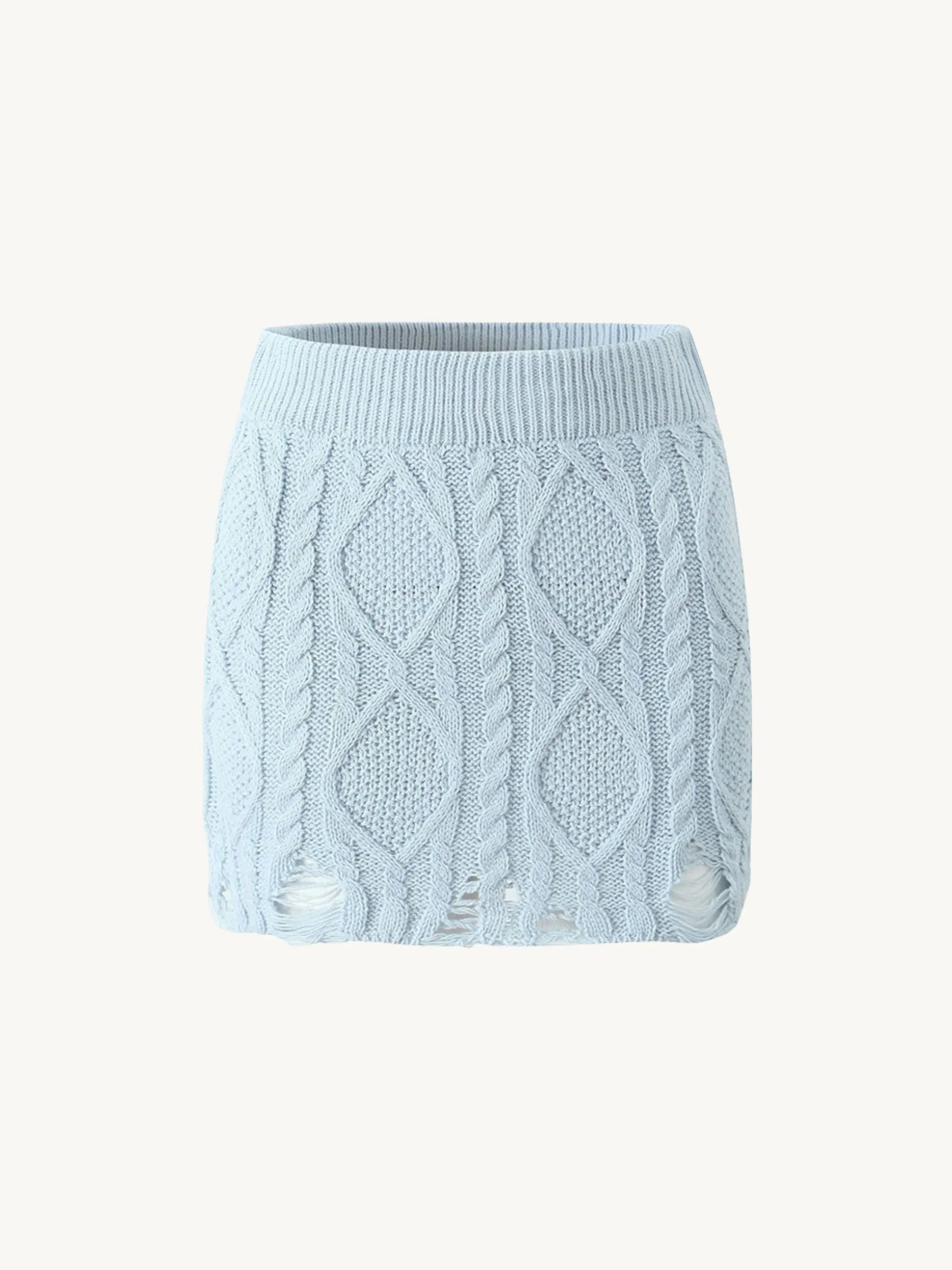 Kynlie Cable Knit Sweater and Skirt Set