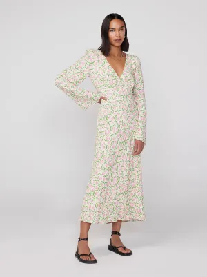 Libby Tulip Print Maxi Dress