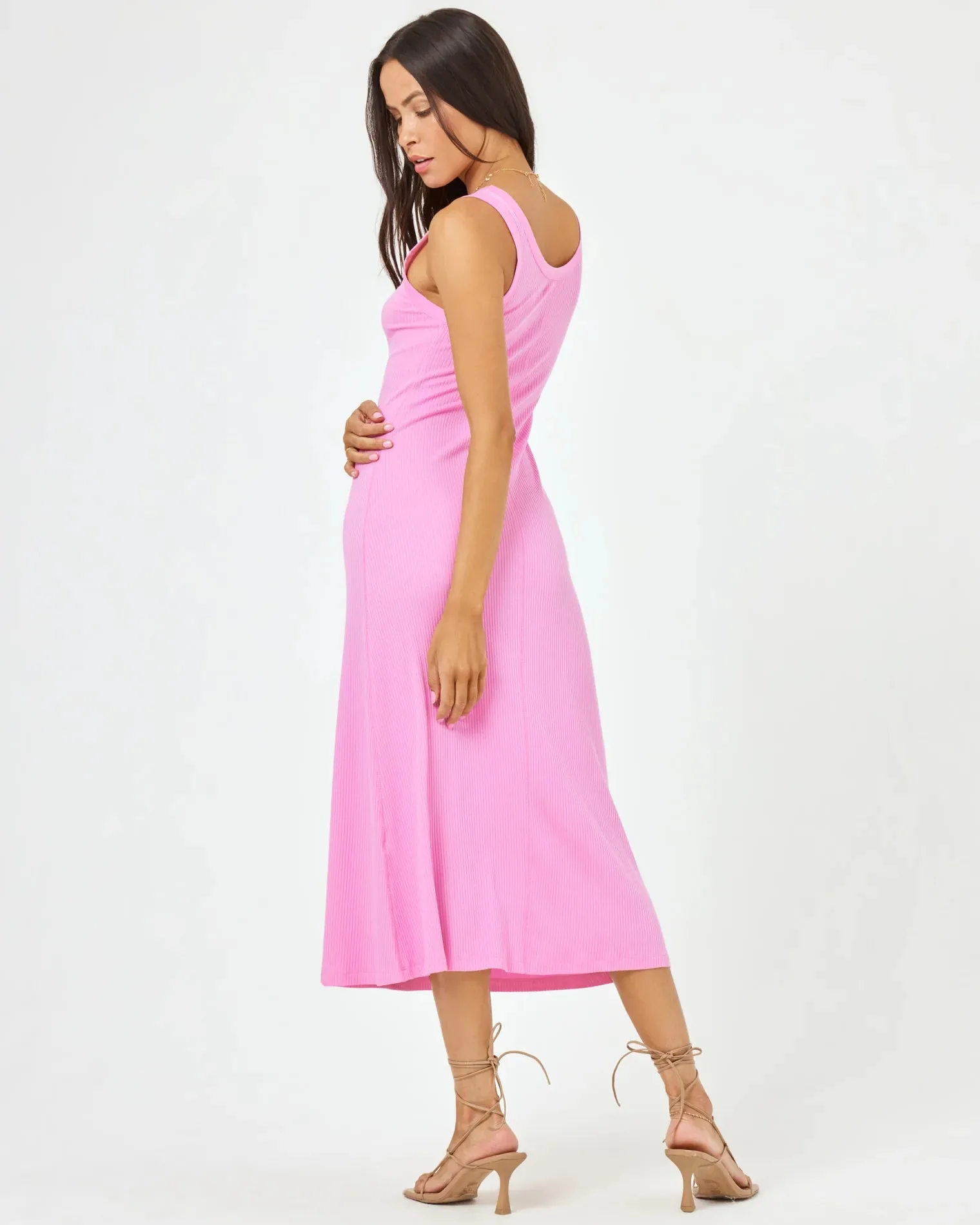 L*Space Women's Jenna Flowy Midi Dress - Tulip Pink