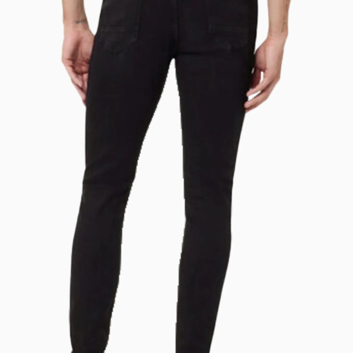 Men's Zack Skinny Zip Fly Jeans Pant In Black