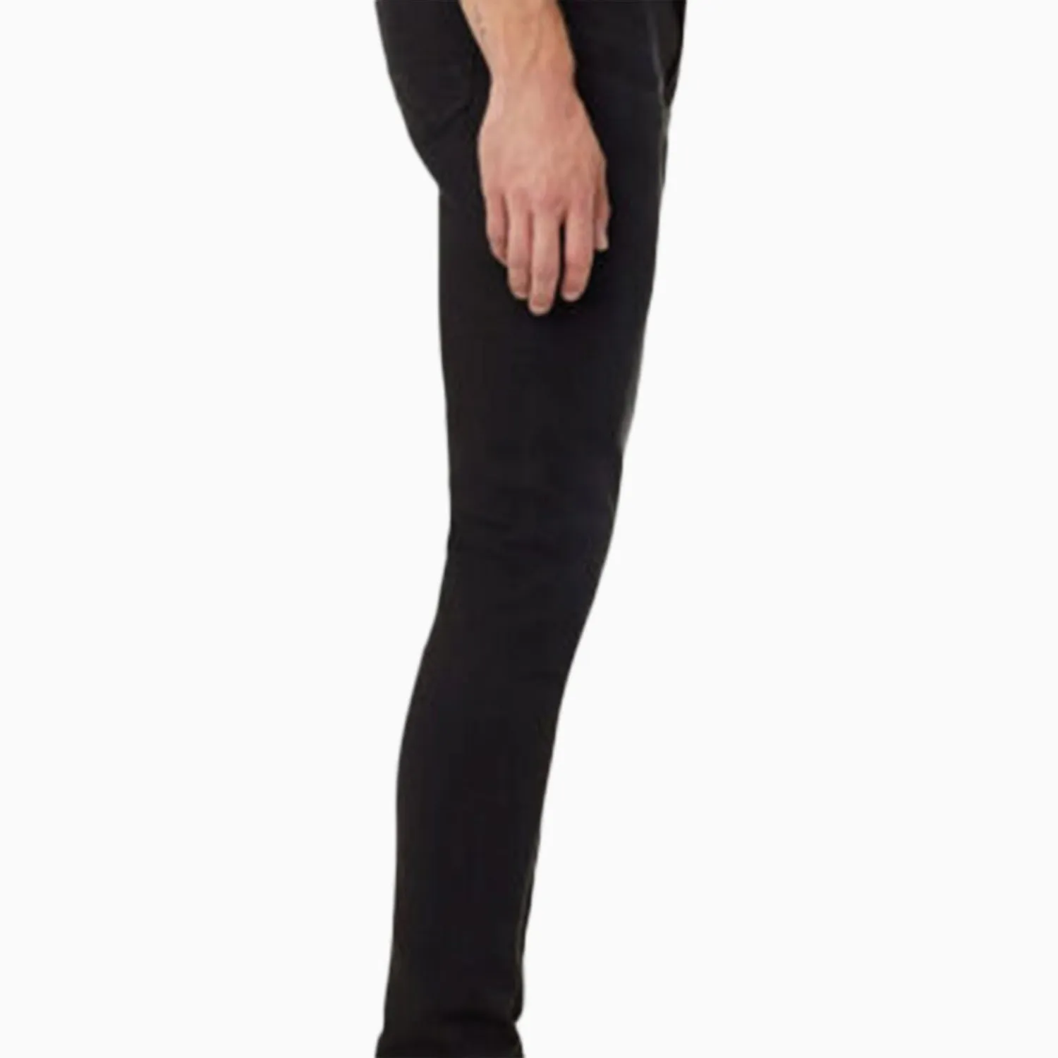 Men's Zack Skinny Zip Fly Jeans Pant In Black