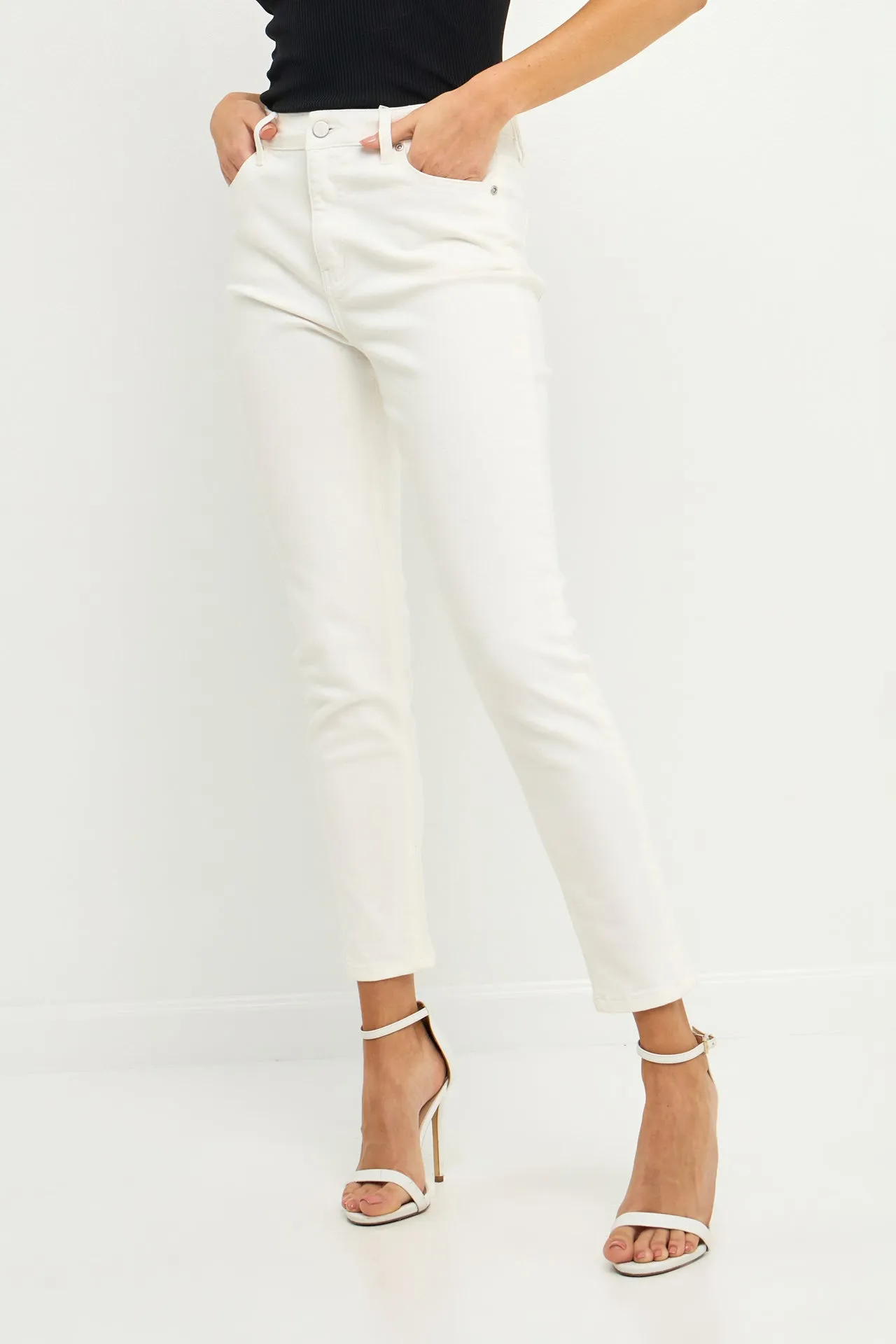 Midi Rise Skinny Jeans