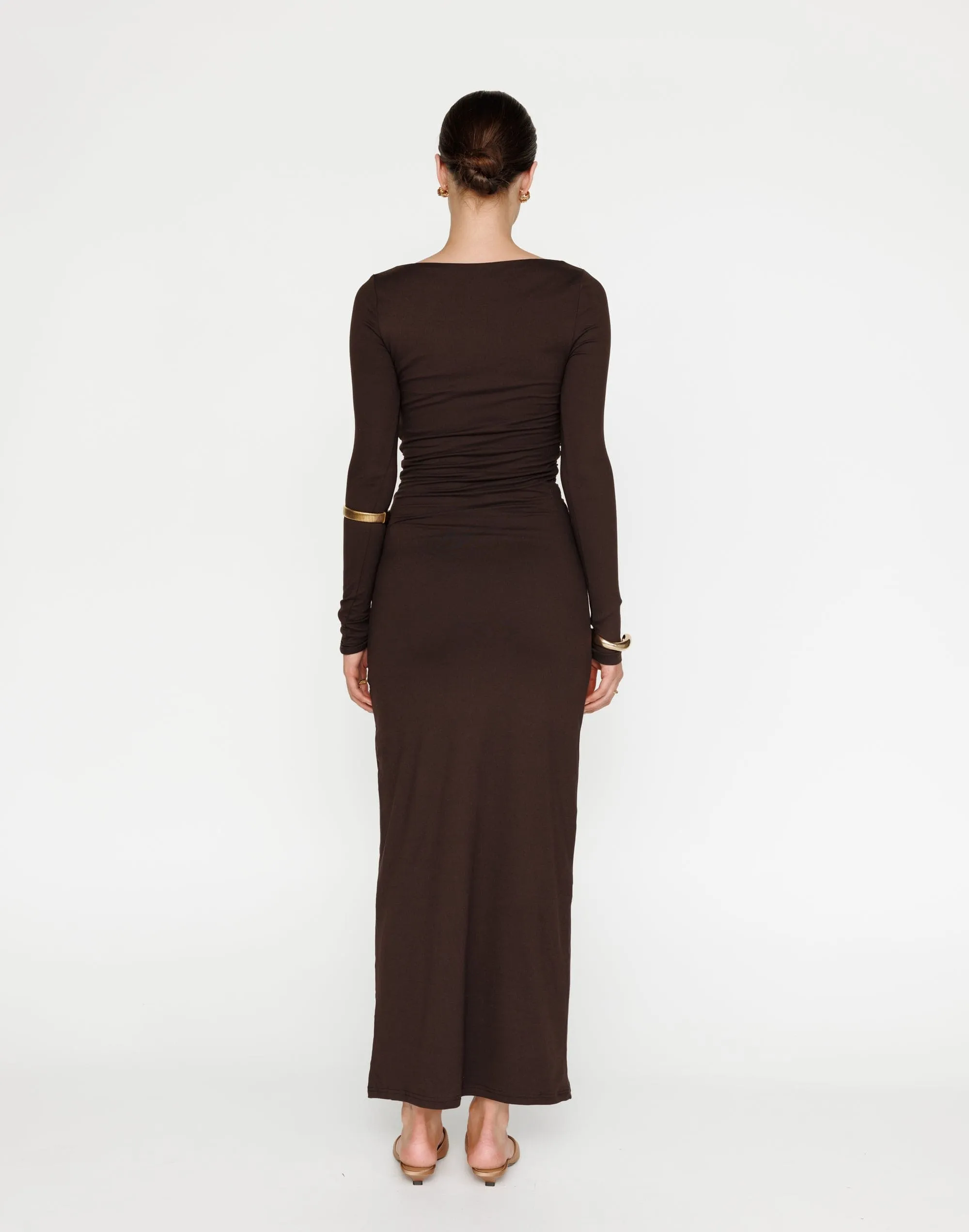 Natasha Maxi Dress (Chocolate)