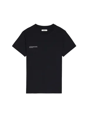 Organic Cotton Lightweight Fitted T-shirt—black