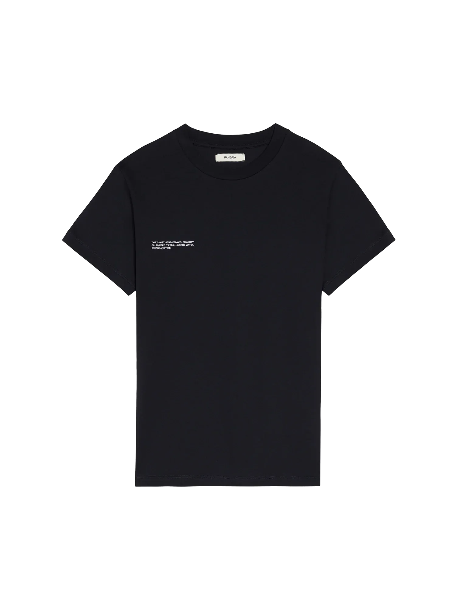 Organic Cotton Lightweight Fitted T-shirt—black