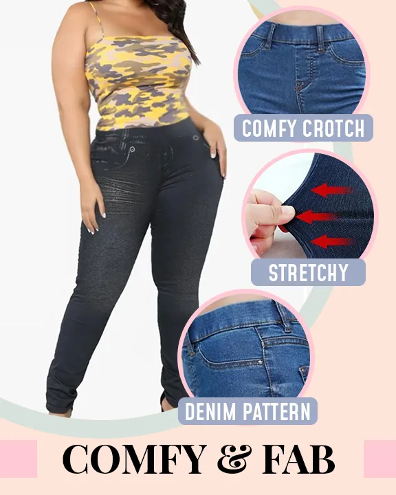 Plus Size Toning Jeans Leggings