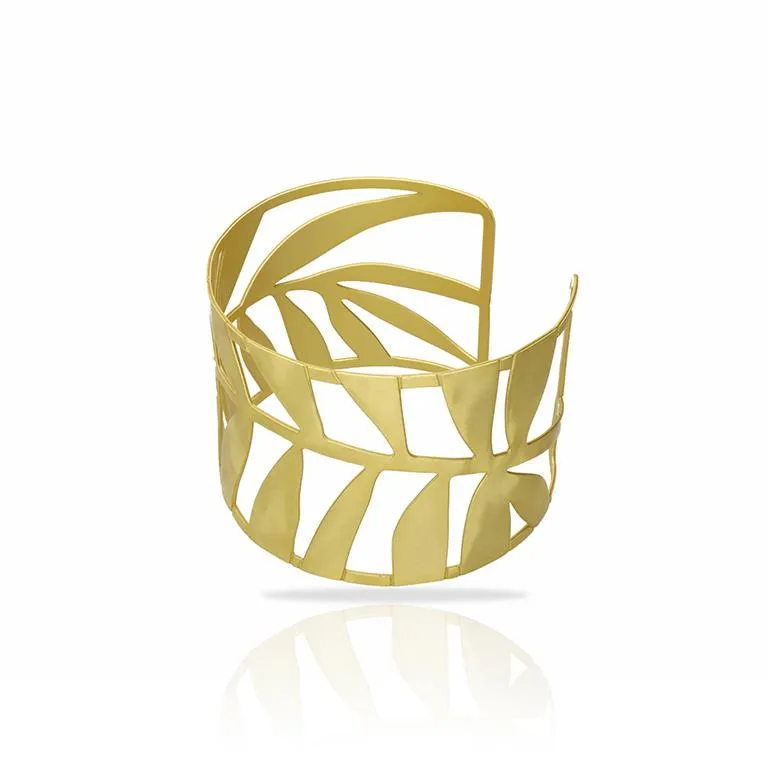 RAS Tropic Rectangle Gold Bracelet