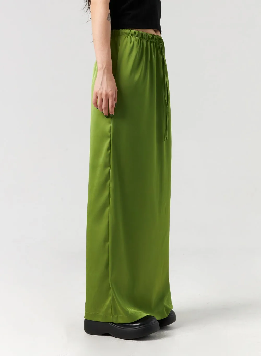 Satin Maxi Skirt CL328