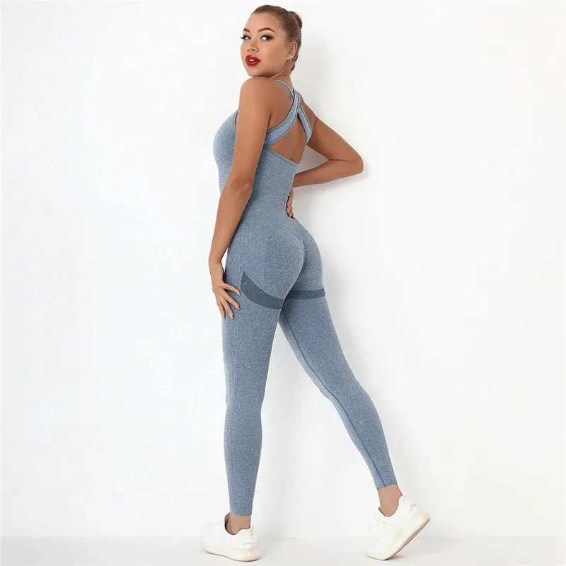 Seamless Bodysuit High Waist with Hips Push Up / Women's Gym Clothing - SF0021