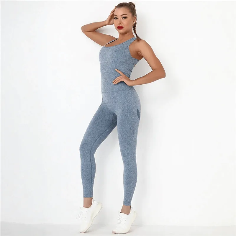 Seamless Bodysuit High Waist with Hips Push Up / Women's Gym Clothing - SF0021