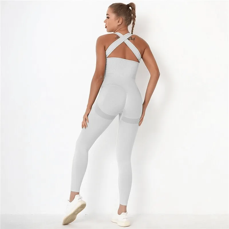 Seamless Bodysuit High Waist with Hips Push Up / Women's Gym Clothing - SF0021