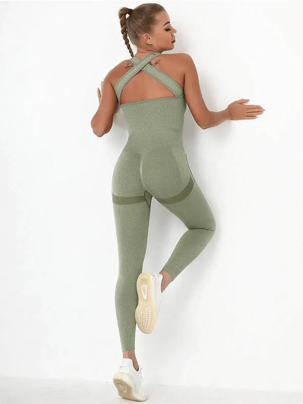 Seamless Bodysuit High Waist with Hips Push Up / Women's Gym Clothing - SF0021