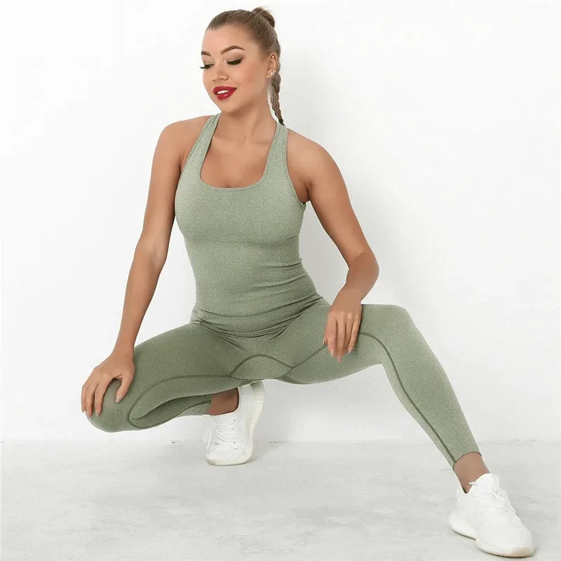 Seamless Bodysuit High Waist with Hips Push Up / Women's Gym Clothing - SF0021