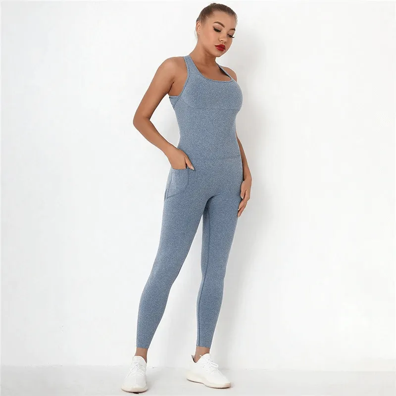 Seamless Bodysuit High Waist with Hips Push Up / Women's Gym Clothing - SF0021