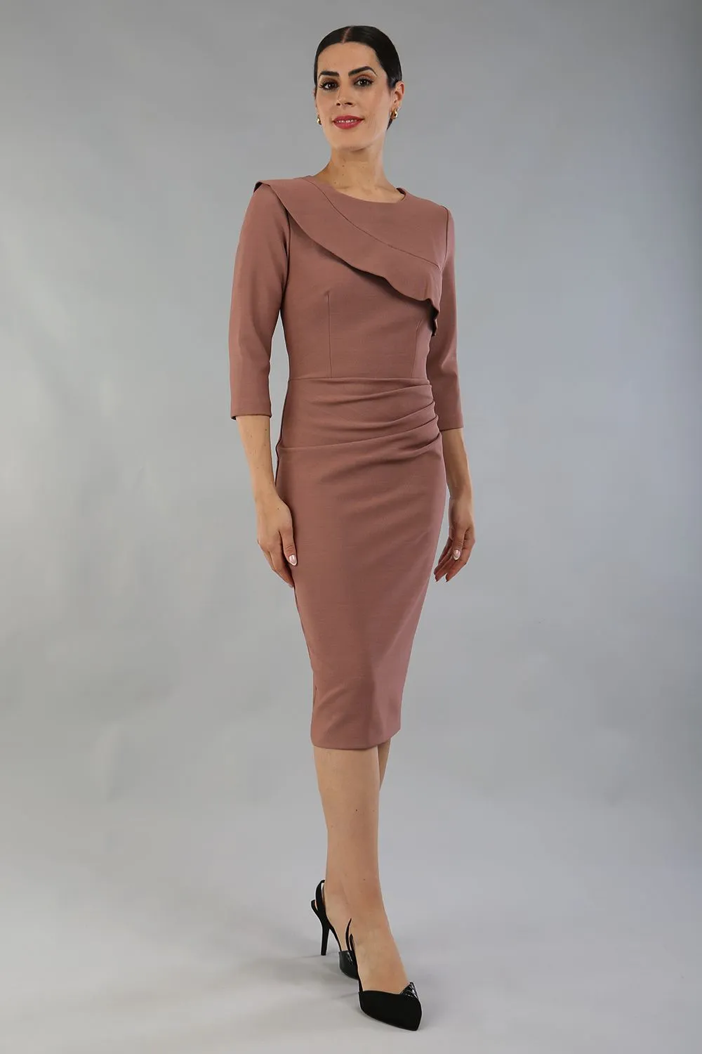 Seed Aspley Sleeved Pencil Skirt Casual Dress