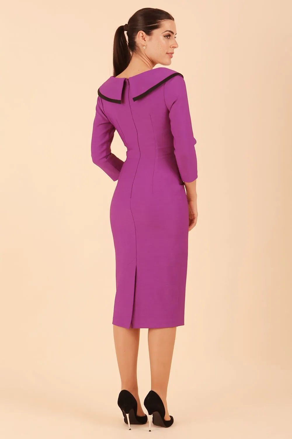 Seed Elsye 3/4 Sleeve Midi Length Pencil Dress