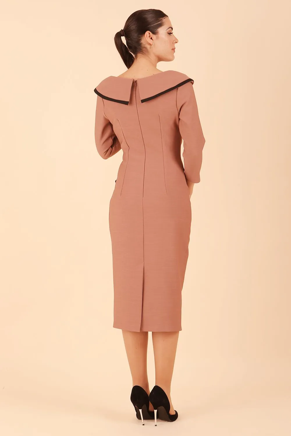 Seed Elsye 3/4 Sleeve Midi Length Pencil Dress