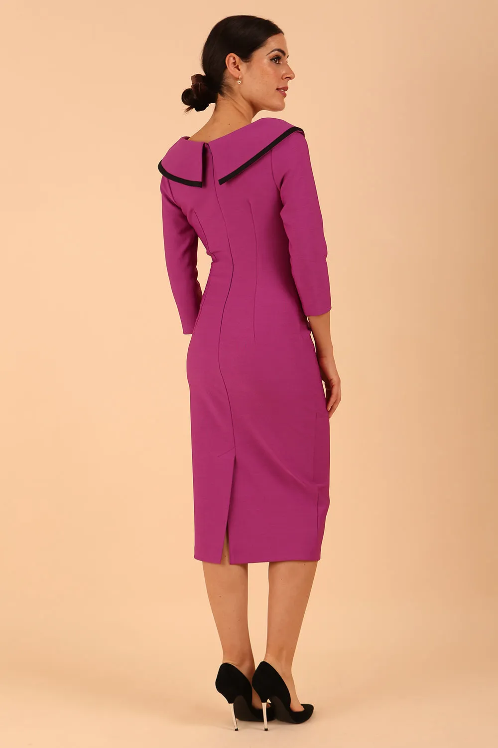 Seed Elsye 3/4 Sleeve Midi Length Pencil Dress