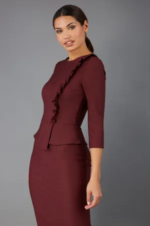 Seed Imperia Sleeved Peplum Dress