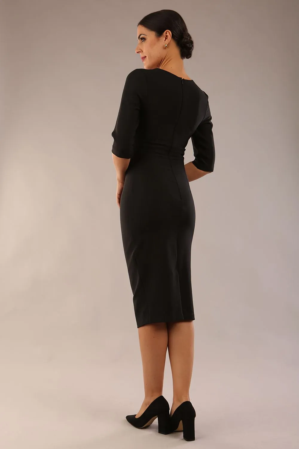 Seed Lexie Pleated Pencil Dress