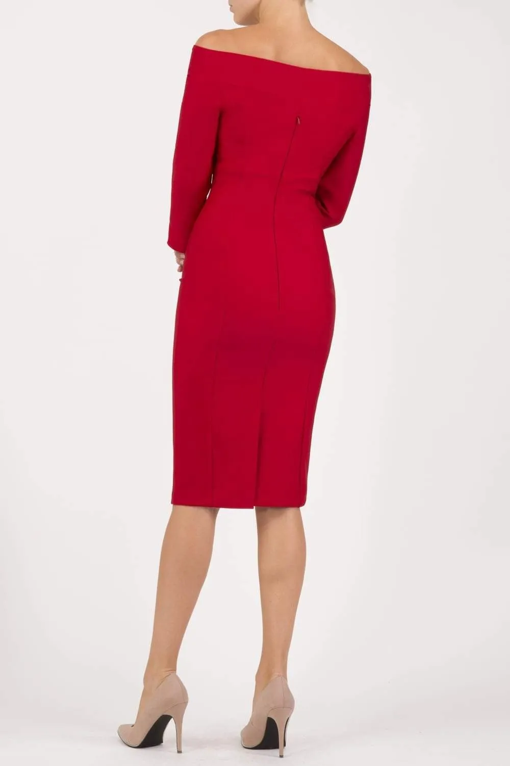 Seed Miranda Bardot Neckline Pencil Dress