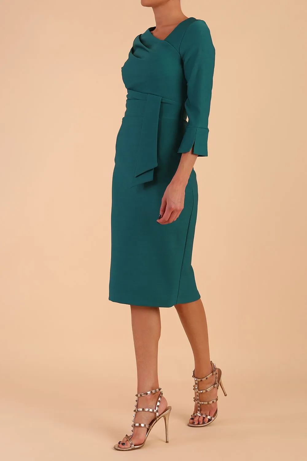 Seed Orla Asymmetric Pencil Dress