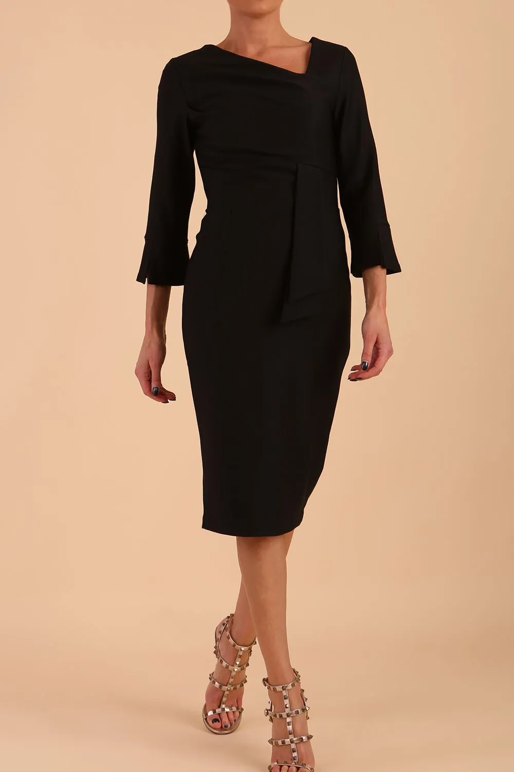 Seed Orla Asymmetric Pencil Dress