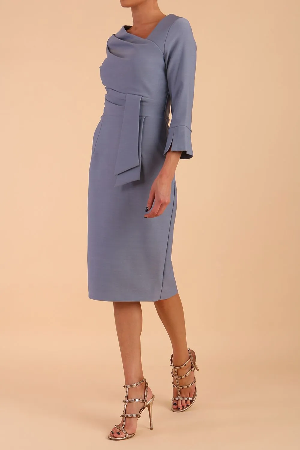 Seed Orla Asymmetric Pencil Dress